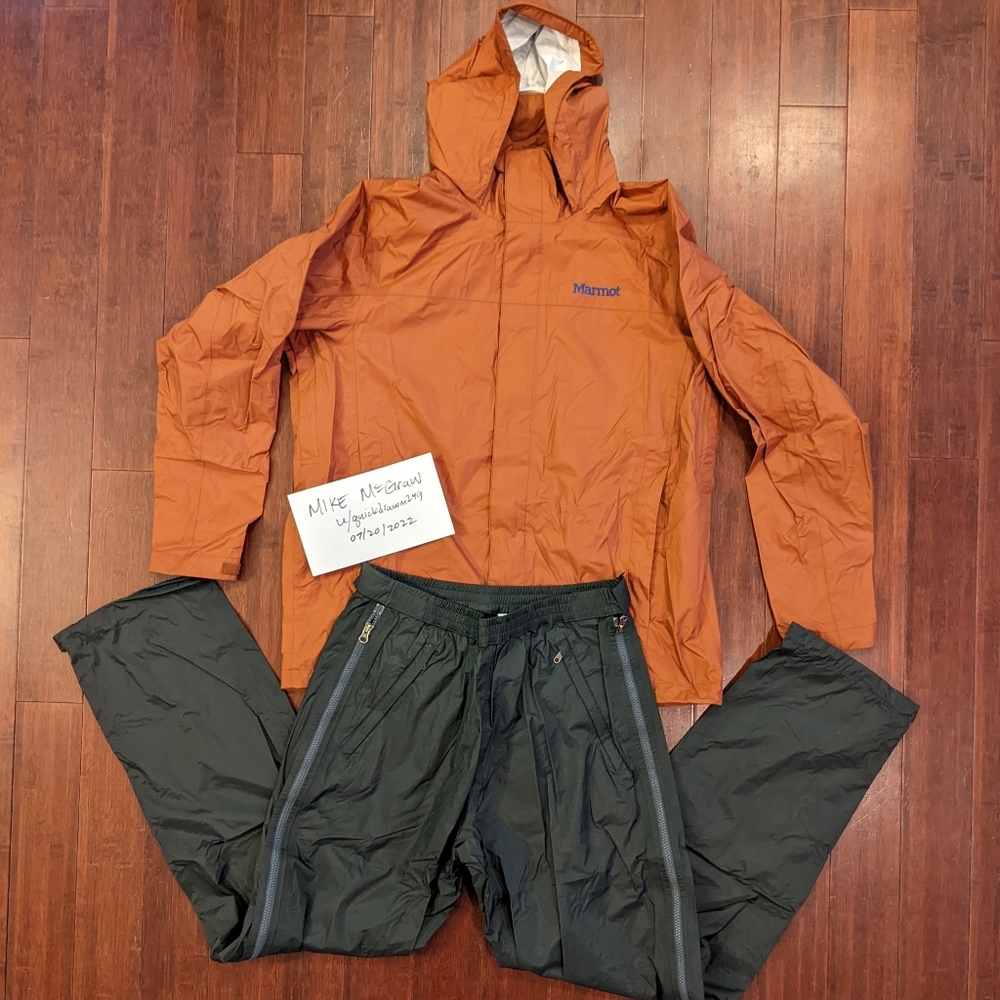 Marmot PreCip Rain Jacket & Pants Large